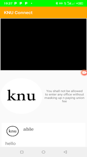 KNU CONNECT Screen 3