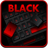 Modern Black Red Keyboard icon