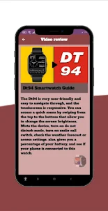 Dt94 Smartwatch Guide