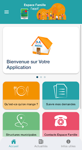 Android application Espace famille l'appli screenshort