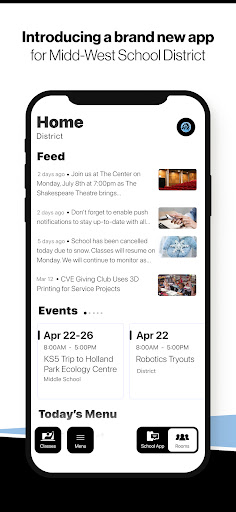 Android application Midd-West School District screenshort