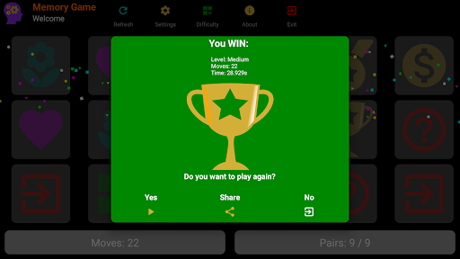 Memory Game - Pro Screenshot