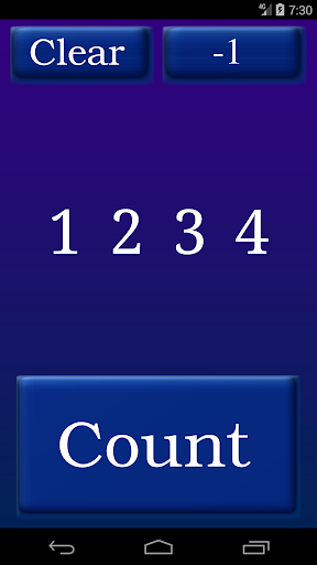 Android application AutoSave Counter screenshort