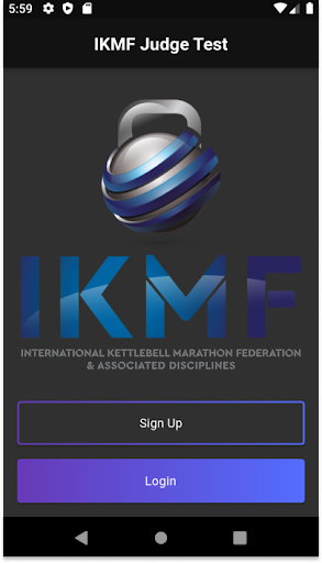 Android application IKMF Judge Test screenshort