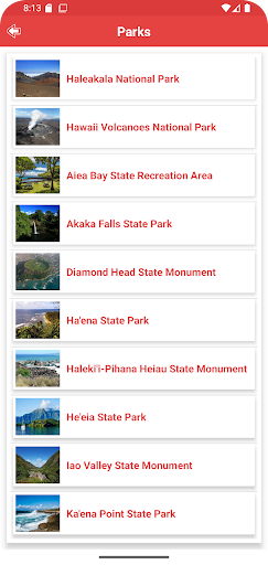 Hawaii State Parks Screen 3