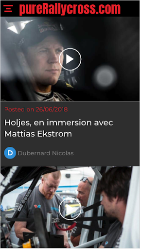 pureRallycross.com Screen 2