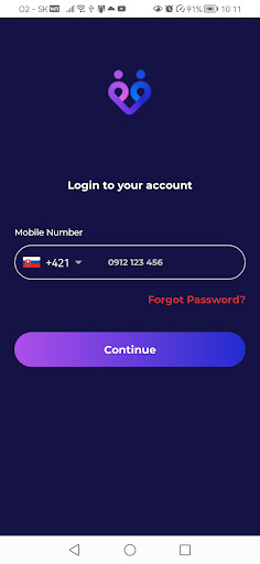 Android application MeetMe-One screenshort