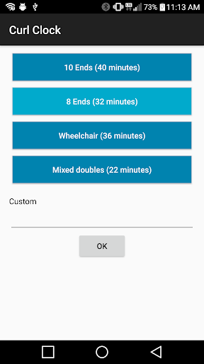 Curl Clock Screen 2