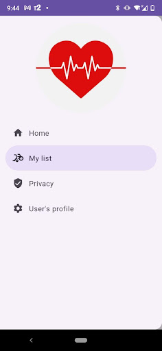 Android application Heart beat screenshort