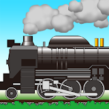 Steam locomotive choo-choo icon