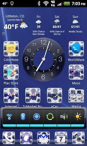Android application LC Metal Glass Theme screenshort