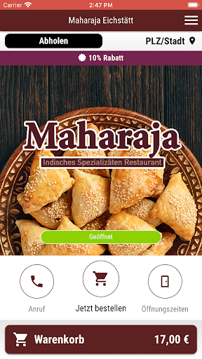 Android application Maharaja Eichstätt screenshort