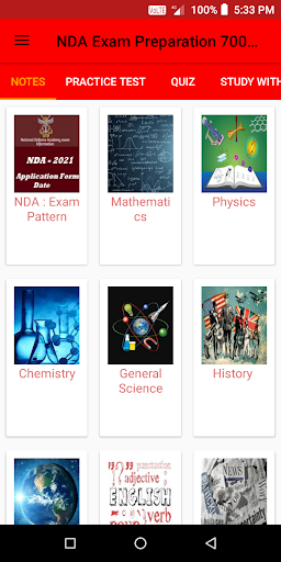 Android application NDA Exam Preparation 700 Minut screenshort