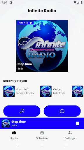 Android application Infinite Radio screenshort