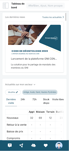 Android application GNI CONNECT screenshort