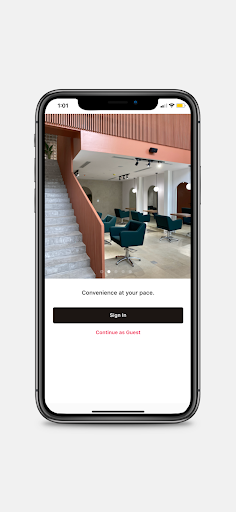 Android application dry. Boutique Salon screenshort