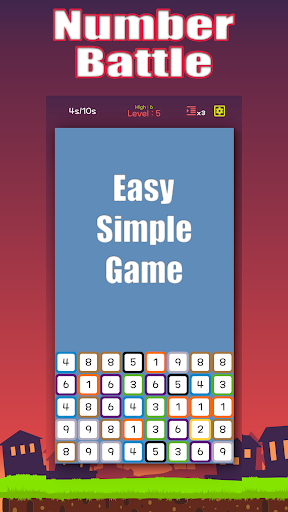 Android application Numbers Battle screenshort