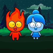 Red boy & Blue girl -Forest