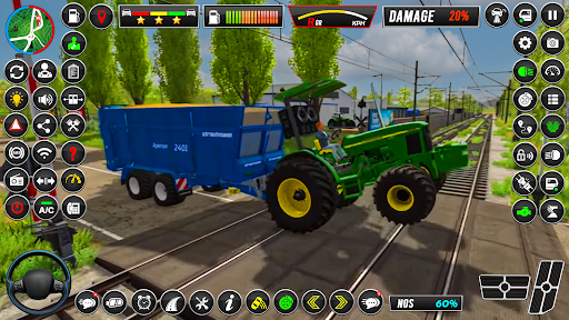 Android application Indian Tractor Farming Game 3D screenshort