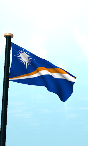 Marshall Islands Flag 3D Screen 2