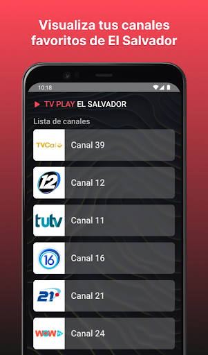Android application TV PLAY EL SALVADOR screenshort