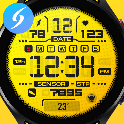 SH023 Watch Face, WearOS watch Windowsでダウンロード