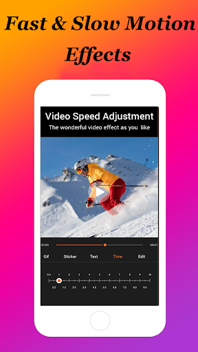 Android application Pics Video Editor : Art Slow M screenshort
