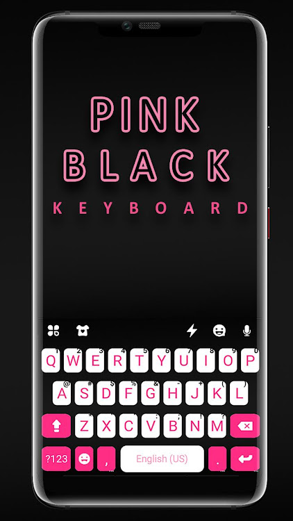 Pink Black Chat Keyboard Theme - 7.2.0_0317 - (Android)