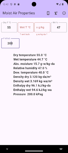 Moist Air Properties
