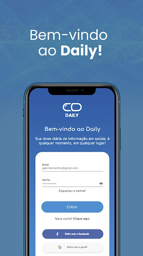 Android application Daily CCD Atualização em Saúde screenshort