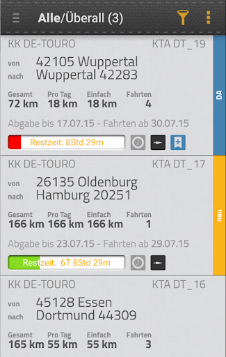 Android application De-Touro screenshort