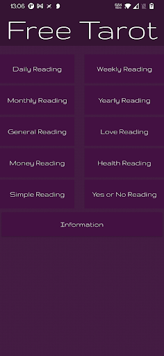 Android application Tarot Daily: card reading screenshort