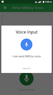 Write SMS by Voice Screenshot