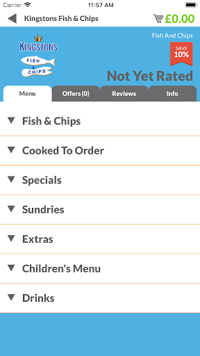 Kingstons Fish & Chips Screen 2