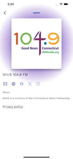 WIHS Radio Screenshot 2 - AppWisp.com