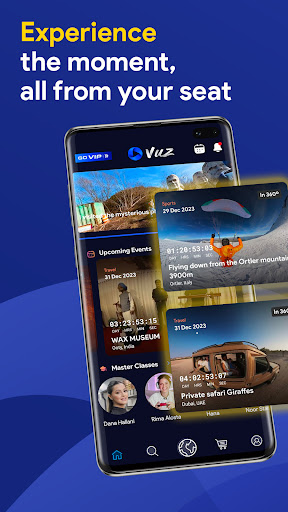 Android application VUZ: Live 360 VR Videos screenshort