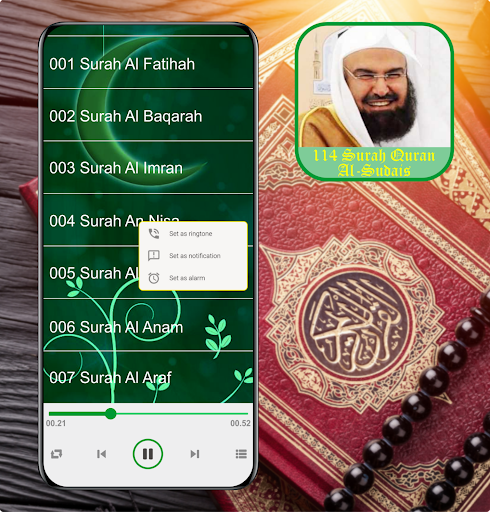 Android application Sheikh Sudais 114 Surah Quran screenshort