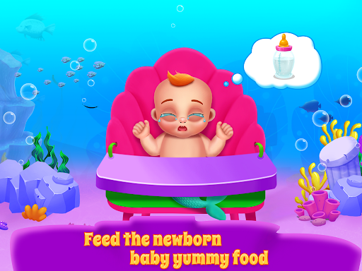 Mermaid Mom & Newborn - Babysitter Game screenshots 14