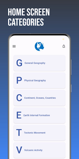 Android application Geography Quiz & MCQs screenshort