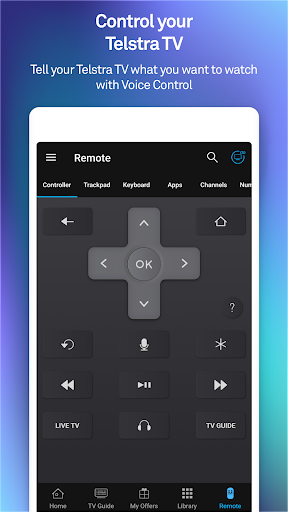 Android application Telstra TV screenshort