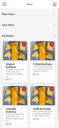 Android application Tasty Tacos screenshort