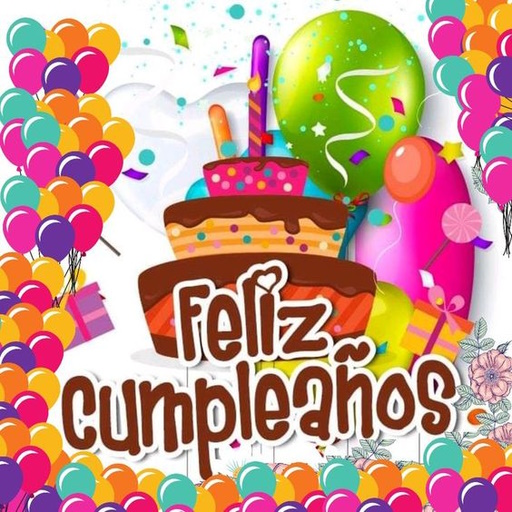 Feliz cumpleaños personalizado logo