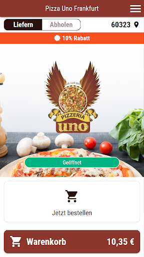 Android application Pizza Uno Frankfurt screenshort