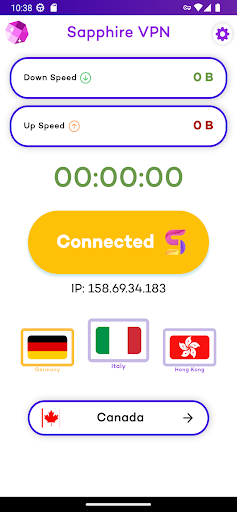 Sapphire VPN: Fast Protector Screenshot 3 - AppWisp.com