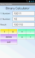 screenshot of Binary Calculator