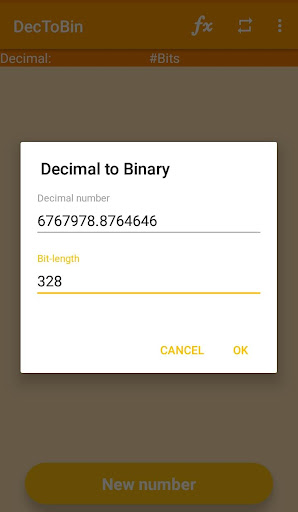 Android application IEEE-1's&2'sComplement-BCD-Sig screenshort