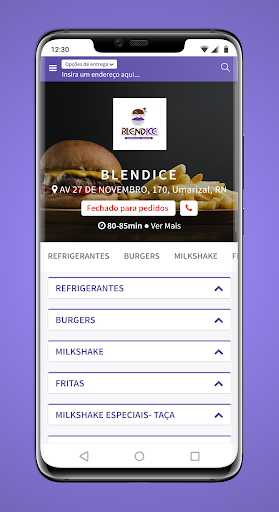 Android application BLENDICE screenshort