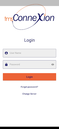 Android application tmsConneXion screenshort