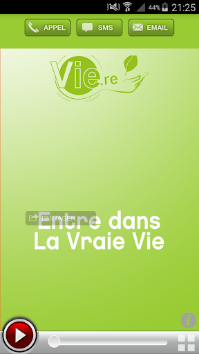 Android application Radio Vie screenshort