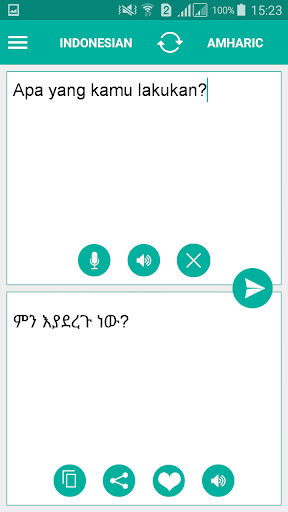 Indonesian Amharic Translator Screen 2